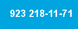 923 218-11-71 923 218-11-71